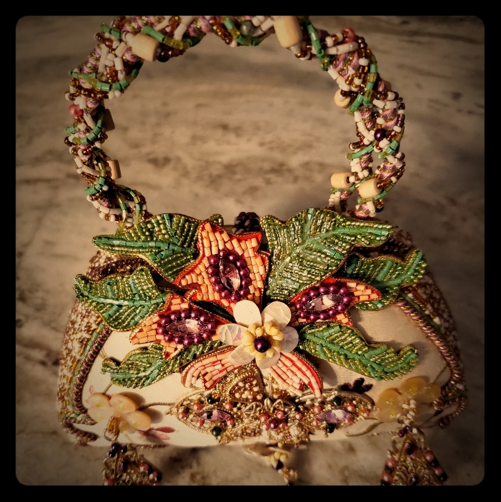 Mary Frances Beaded Handbag Multi -Color
